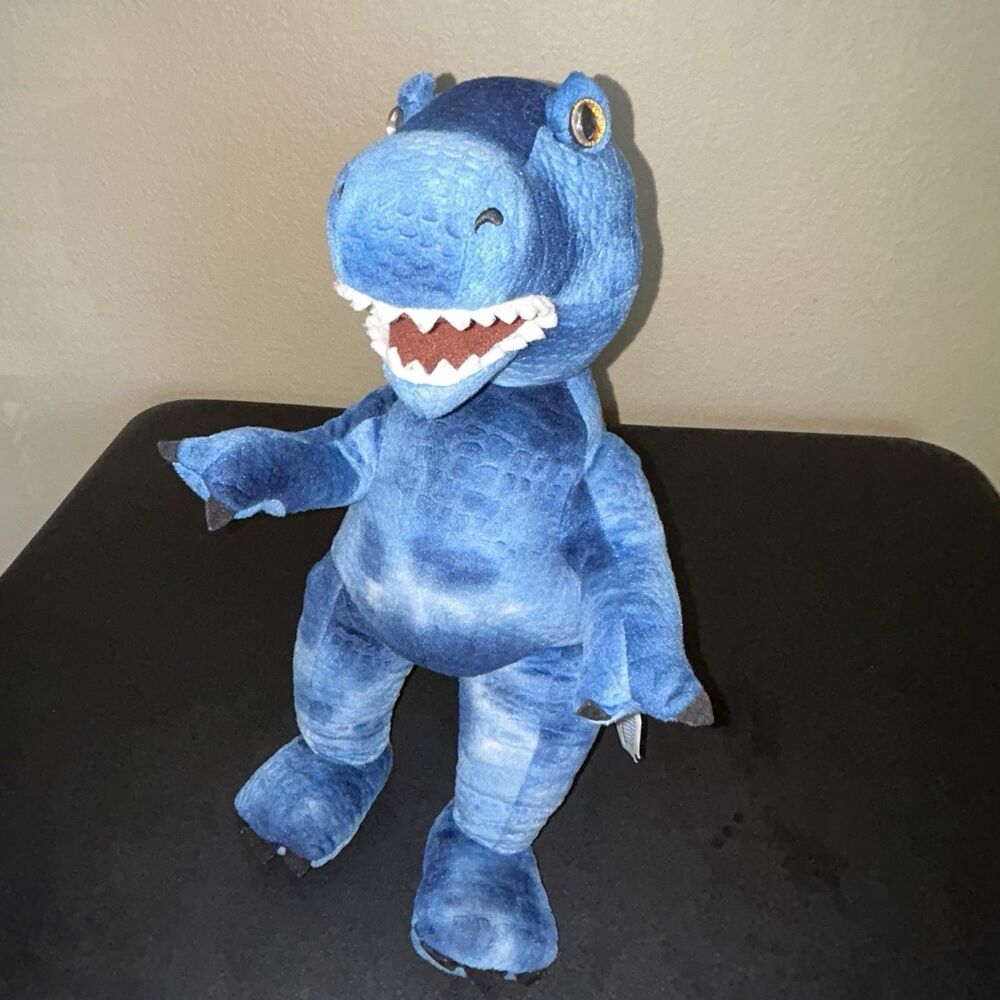 Build A Bear Workshop T-Rex Plush Blue Dinosaur Stuffed Toy 16" Retired 2016